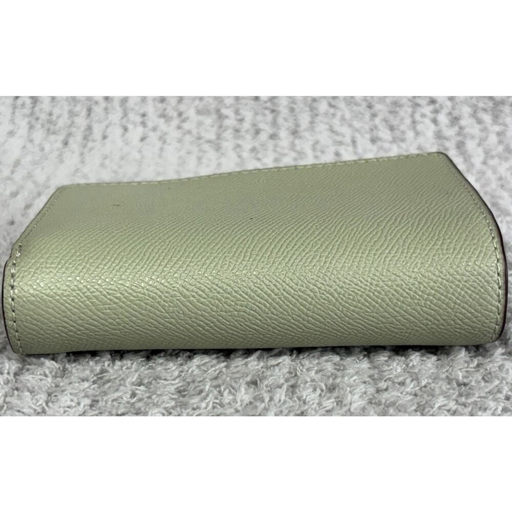 Coach light Green Leather Small Flap Wallet K1880 #76933 - Picture 3 of 10